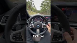 BMW 320i M Sport 20T 184cv 2024 0 a 100kmh Video Completo no Canal [upl. by Inaffyt]