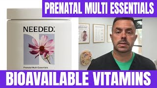 🤰 Needed Prenatal Multi Essential Review  Bioavailable Vitamins For Moms  MTHFR Help [upl. by Brockie290]