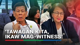 Duterte invites Castro to witness a murder Ayoko maging katulad mo she answers [upl. by Atinaujnas]