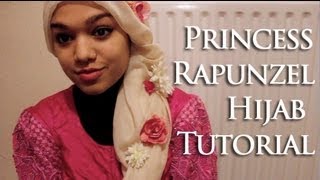 Princess Rapunzel Insipred Hijab Tutorial [upl. by Aristotle]