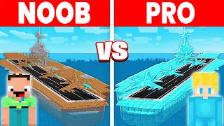 NOOB vs PRO FLUGZEUGTRÄGER Bau Challenge in Minecraft [upl. by Keven342]