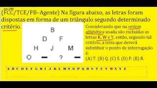 Curso de Raciocínio Lógico com Letras e Palavras Teste psicotécnico do Detran ou de concursos [upl. by Chesna]