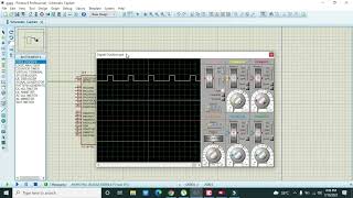 how to produce PWM waveform with pic microcontroller in proteus microC code [upl. by Ahsinaw]