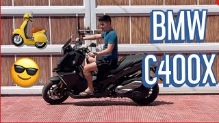 2020 BMW C400X REVIEW  START UP WALK AROUND ENGINE SOUND amp TEST DRIVE [upl. by Yelsha]