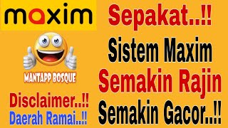 Sepakat Sistem Maxim Semakin Rajin Semakin Gacor Akun Maximnya Maxim Ojek Online [upl. by Ahsitram]