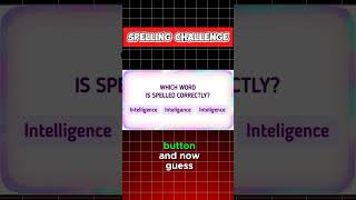 Test Your Spelling Skills with This QuizEnglishChallenge shorts [upl. by Woehick]