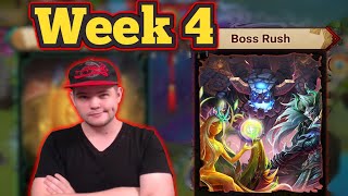 Boss Rush Week 4 Semi Auto amp F2p Options Mentioned  Summoners War [upl. by Esirehc296]