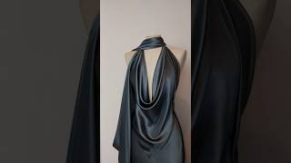 Draping a silk cowl neck dress drapingtutorial moulage cowlneck [upl. by Ymme]