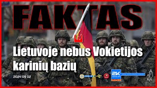 OFICIALU Lietuvoje nebus Vokietijos karinių bazių [upl. by Lorene798]