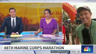 Marine Corps Marathon Meet the 2023 marathon winner  NBC4 Washington [upl. by Pollerd]