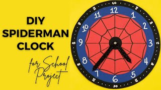 How to Make Clock with Cardboard  How to Make DIY Clock for School Project [upl. by Apul]