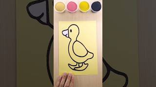 Sand painting Duck art sandart shorts [upl. by Norse]