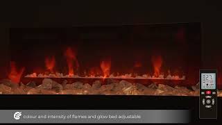 Dimplex Sierra Optiflame electric wall fire [upl. by Honig907]