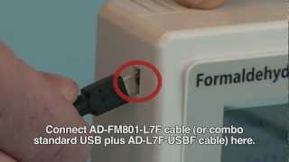 Connecting FM801 Formaldehyde Meter to AdvancedSense [upl. by Reiter]