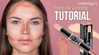 Misslyn Contouring amp Strobing Tutorial [upl. by Ilram]