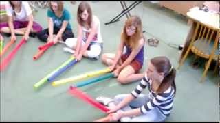 Somebody that I used to know  boomwhackers iwmv [upl. by Crescint]