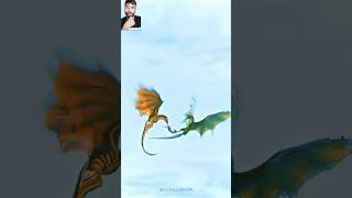 Rhaegal Dragon Vs Viserion Dragon houseofthedragon hollywood hollywoodmovies shorts arunrao6918 [upl. by Asilegna59]