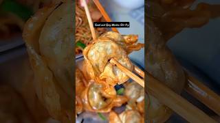 Garlic StirFried Wontons shorts streetfood [upl. by Ahsiuq433]