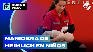 QUÉ HACER si un NENE o BEBÉ se ATRAGANTA CÓMO aplicar la MANIOBRA de HEIMLICH [upl. by Rotceh]