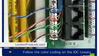 How to install Leviton Category 5e Module Installation  LevitonProductscom [upl. by Eidnew]