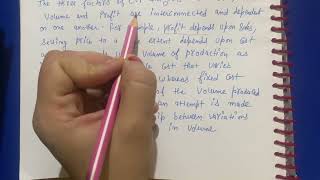 CVP analysis  cost accounting bcommcomexplained notes in Hindi [upl. by Arihsan]