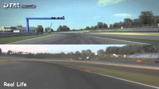 DTM Experience vs Real Life  Oschersleben  Track Comparison [upl. by Fanning856]