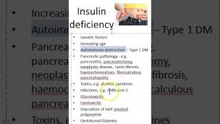 Medicine Insulin Deficiency causes viva [upl. by Cheke789]