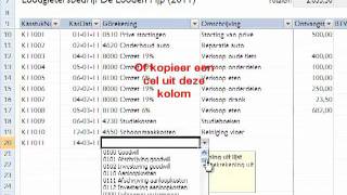 Boekhouden in Excel v11  Kasmutaties [upl. by Claudette]