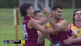 WAFL Round 7 Swan Districts v Subiaco Match Highlights [upl. by Kamaria236]