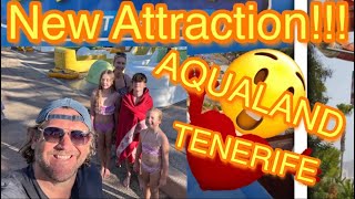 AQUALAND WATERPARK TENERIFE and it’s NEW ATTRACTION [upl. by Saidel]