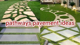 pathways pavement ideas  pathways ideas landscaping  pavedwalkway [upl. by Ellevehs]