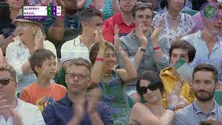 Rafa Nadal vs Sam Querrey Wimbledon 2019 quarterfinal highlights [upl. by Wenda979]