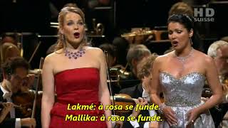 Anna Netrebko e Elina Garanča  Flower DuetLakmé de Delibes legendado [upl. by Nevada]