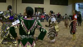 Old Style Jingle Dress Special Sunday Finals Grp 2 Sg 2 at Shooting Star Powwow January 2018 [upl. by Harima]