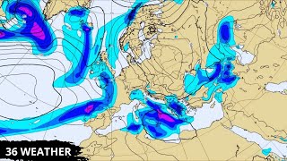 ΚΑΙΡΟΣ  6 Δεκεμβρίου 2024  Μοντέλο ECMWF  Υετός  βροχές καταιγίδες  Στην Ευρώπη [upl. by Tingey]