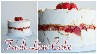 Fault Line Cake Decorating Tutorial [upl. by Ahsilav215]