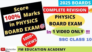 Most Important Questions of Physics Class 10 from NCERT 🔥 100 Guaranteed [upl. by Arytal]