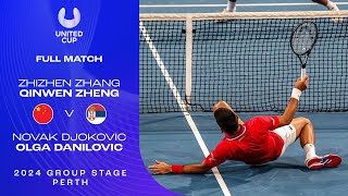 ZhangZheng v DjokovicDanilovic Full Match  United Cup 2024 Group E [upl. by Ymeraj]