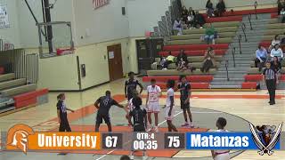 University High School Vs Matanzas High School Basketball Game [upl. by Dranal108]