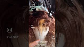 How to transform an undesirable hair bang to desirable classy bang fast lacewigs hairtutorial [upl. by Tobye365]