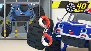 Monster Police Car Song  Monster Truck  Car Cartoon  Cartoon for Kids  BabyBus  Cars World [upl. by Euqinwahs897]