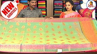 Malabar Jute Antique Zari Border Saree  New Arrivals  Sogasu Chuda Tarama  Vanitha TV [upl. by Aliuqahs356]