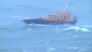 Interceptor 42 in huge seas at Cork Harbour [upl. by Ahsienek]