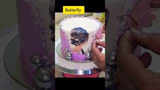 Elegant Fault Line Cake 💜 Cake Decorating Tutorial elegant cake caketutorial shorts [upl. by Isadora]