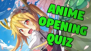 GUESS THE ANIME OPENING QUIZ CHALLENGE MEDIUM  OTAKU [upl. by Garlan]