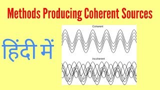 Methods Of producing coherent sources in Hindi  coherent sources of light in Hindi [upl. by Yltnerb]