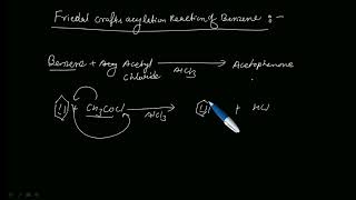 Friedal craft acylation reaction of benzene  electrophilic reaction of benzene [upl. by Divadnhoj465]