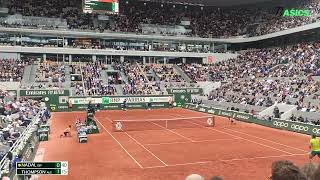 NADAL VS THOMPSON  COURT LEVEL VIEW  ROLAND GARROS 2022  FIRST ROUND [upl. by Marcoux]