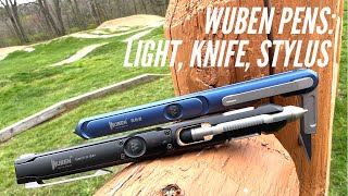 Tactical Pens WUBEN E61 amp E62  Pen Knife Flashlight Stylus…But Worth It Let’s See [upl. by Irneh]