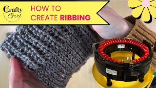 How to create ribbing on a knitting machine knittingmachine [upl. by Thurnau]